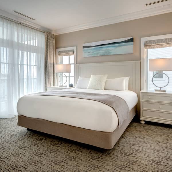 King Suite bedroom at Inn at Bay Harbor