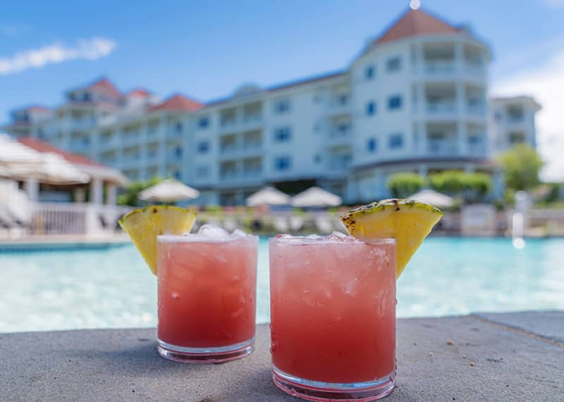 Poolside summer cocktails, Inn at Bay Harbor