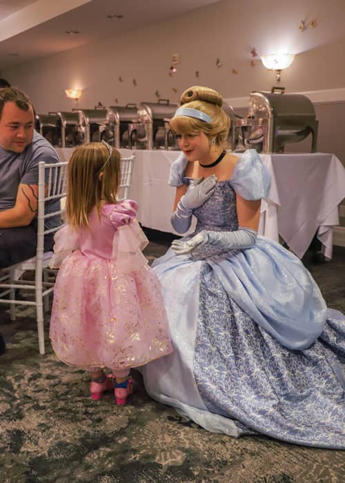 Cinderella enjoys a special moment during meet-and-greets