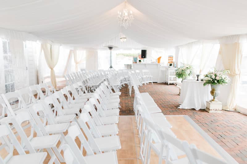 Sagamore Room terrace, wedding ceremony venue, Bay Harbor, MI