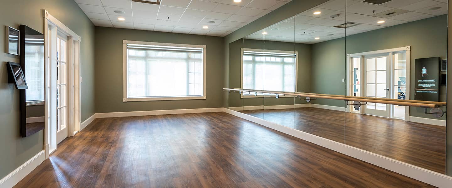 Fitness center private yoga/barre room, Inn at Bay Harbor