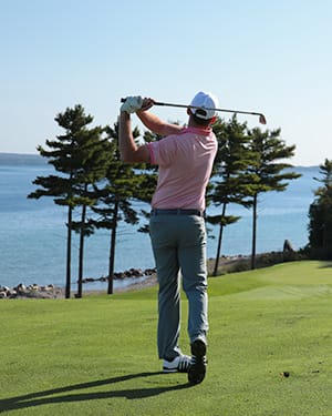 Golfer at Bay Harbor Golf Club