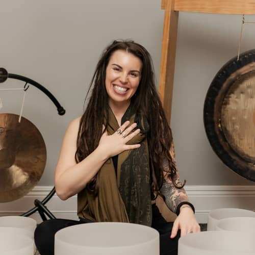 Amanda, certified sound healing practitioner, Inn at Bay Harbor