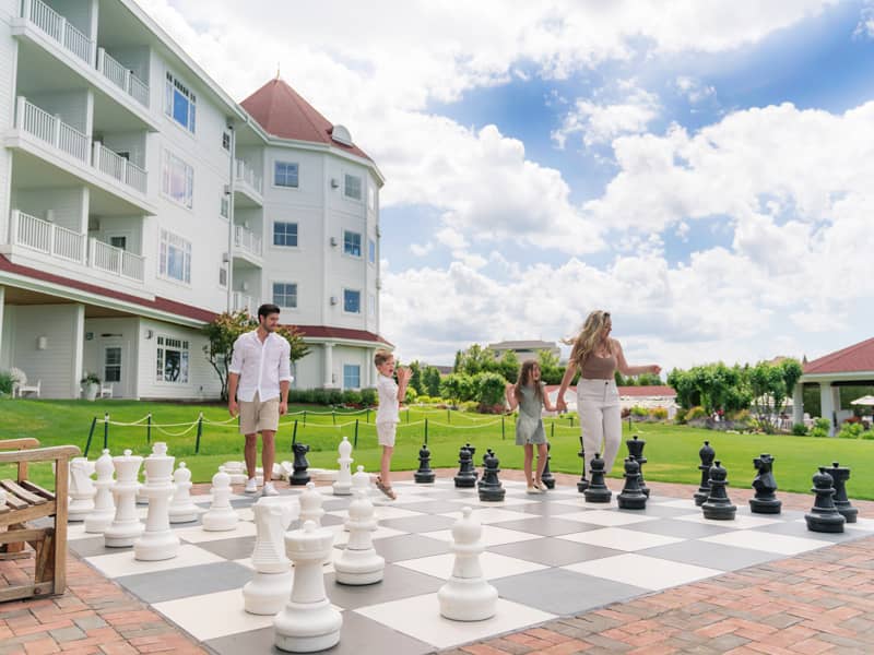 Lawn games include bag toss, ladder ball, and more, Inn at Bay Harbor