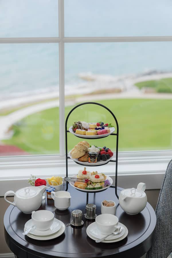 Afternoon Tea in guest room at Inn at Bay Harbor