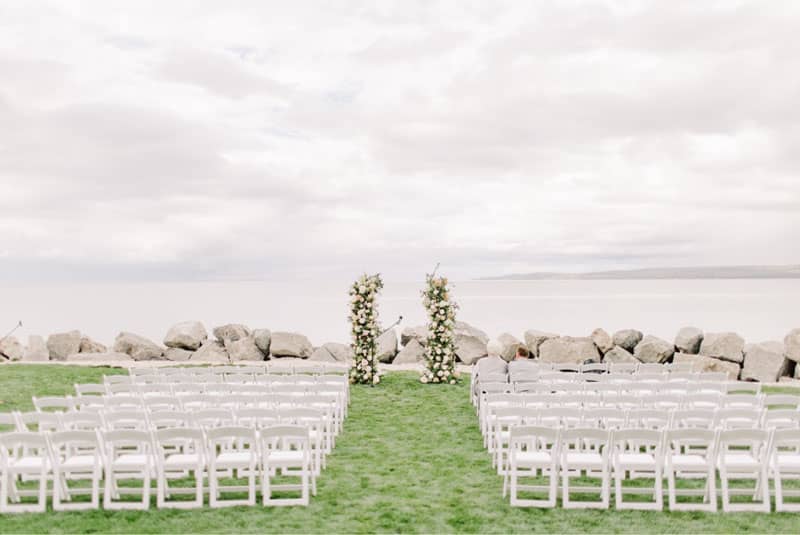 Lake Lawn, wedding ceremony venue on Lake Michigan, Inn at Bay Harbor